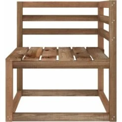Divano Ad Angolo Pallet Da Giardino Marrone In Pino Impregnato VidaXL -Giardino di Lusso 32915446 4