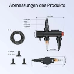 Sterilizzatore UV A Acqua Per Laghetto SunSun CUV-209 Con Lampada 9W -Giardino di Lusso 3296687 3