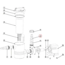 Pezzo Di Ricambio: Uscita Con Beccuccio Regolabile Per Pompa Per Piscina SunSun CPP-10000F -Giardino di Lusso 3296781 3