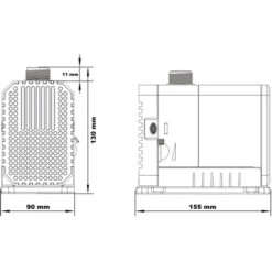 Pompa Per Stagni SunSun CHJ-4500 ECO 4500 L/h Con Solo 65W -Giardino di Lusso 3297228 4