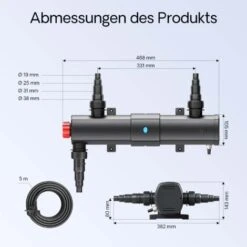 Sterilizzatore UV A Acqua Per Laghetto SunSun CUV-224 Con Lampada 24W 9 Sterilizzatore UV A Acqua Per Laghetto SunSun CUV-224 Con Lampada 24W -Giardino di Lusso 3297247 3