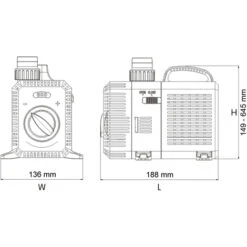 Pompa Per Fontane SunSun CTP-5003 SuperECO 5.000 L/h 30W -Giardino di Lusso 3297351 3