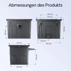 Filtro Per Laghetto SunSun CBF-350 Fino A 12.000 L Filtraggio Stagno Filtro A Flusso Continuo -Giardino di Lusso 3297375 4