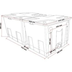 Filtro Bio Per Laghetto SunSun CBF-350B Fino A 60.000 L Filtraggio Stagno Filtro A Flusso Continuo -Giardino di Lusso 3297493 5