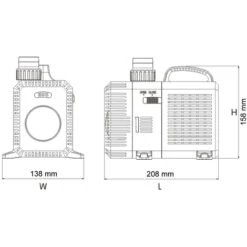 Pompa Per Stagni SunSun CTP-16000 SuperECO 16.000 L/h 140W Pompa A Filtro -Giardino di Lusso 3297519 3