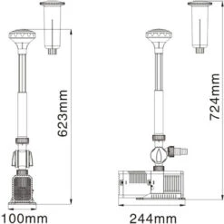 SunSun CHJ-3003 ECO Pompa Per Fontane 3.000 L/h 55W, Con Spugna Filtrante -Giardino di Lusso 3297530 4