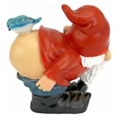 Design Toscano Loonie Moonie Con Le Natiche Al Vento Statuetta Gnomo Da Giardino, Poliresina, A Colori, Media 20,25 Cm -Giardino di Lusso 33407059 4