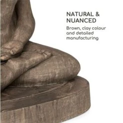 Blumfeldt Gautama Figura Decorativa Da Giardino 43x61x34 Cm Fibreclay Marrone -Giardino di Lusso 34335687 3