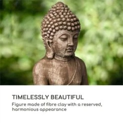 Blumfeldt Gautama Figura Decorativa Da Giardino 43x61x34 Cm Fibreclay Marrone -Giardino di Lusso 34335687 4