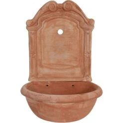 Fontana A Muro Giardino 64x46x35 Cm Made In Italy Fontana Da Giardino A Muro In Terracotta Fontanella Da Giardino Muro Esterno -Giardino di Lusso 34835880 3