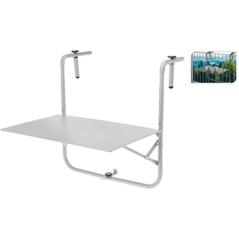 Tavolo Da Balcone Grigio Opaco ProGarden 3 Tavolo Da Balcone Grigio Opaco ProGarden