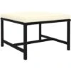 Poggiapiedi Modulare Con Cuscino In Polyrattan Nero VidaXL -Giardino di Lusso 35479327 1