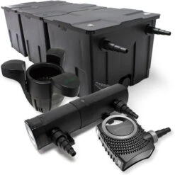 Il Set Filto Bio 90000l 18W UVC Depuratore Per Stagni 80W Pompa Per Stagni Skimmer