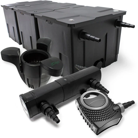 Il Set Filto Bio 90000l 18W UVC Depuratore Per Stagni 80W Pompa Per Stagni Skimmer 3 Il Set Filto Bio 90000l 18W UVC Depuratore Per Stagni 80W Pompa Per Stagni Skimmer