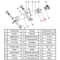Pezzo Di Ricambio: Lampada UVC Per Depuratore Stagni SunSun CUV-618 -Giardino di Lusso 3564144 4