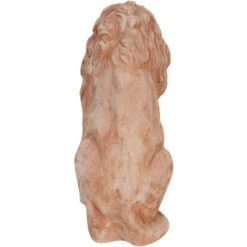 Coppia Di Leoni Decorativi In Terracotta Leone Decorativo 35x18x34 Cm Soprammobili Per La Casa -Giardino di Lusso 35649363 5