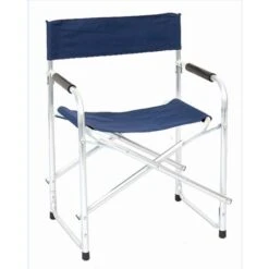 Sedia Poltrona Pieghevole REGISTA In Alluminio Da Campeggio Mare Giardino Blu
