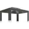 Gazebo Con Stringa Di Luci LED Antracite 3x4 M VidaXL