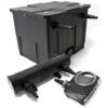 Set Per Laghetti Filtro Biologico 12000l Pompa SuperEco 80W Chiarificatore UVC 24W