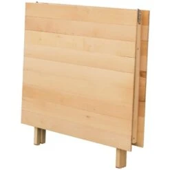 Tavolo Tavolino Pieghevole In Legno Di Faggio Naturale 70x140 Cm Campeggio Casa -Giardino di Lusso 40906343 3