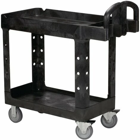 Rubbermaid Carrello Da Tavolo 2 Zone Di Carico L770xP420mm Nero Trgf.226kg Longheroni / Zona Di Carico PP 3 Rubbermaid Carrello Da Tavolo 2 Zone Di Carico L770xP420mm Nero Trgf.226kg Longheroni / Zona Di Carico PP
