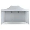 GAZEBO PROF. 3X4,5 BIANCO MT PIEGHEVOLE RAPIDO AUTOMATICO CON SET 3 PARETI LATERALI STRUTTURA IN GRIGIO MARTELLATO