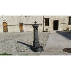 Fontana A Colonna In Ghisa Mod. Milano H 100 Cm Da Giardino Piazza Parco Comune Senza Rubinetto -Giardino di Lusso 44407355 4