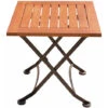 Tavolino Pieghevole Tavolo Da Campeggio Tavolo Da Balcone Lunghezza 45 Cm Legno Di Eucalipto Pieghevole, Metallo Marrone, H 45 Cm, Balcone Da Giardino -Giardino di Lusso 44571773 1