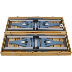 Tavolo Da Campeggio Con 4 Sedie 85x72x66cm Mobili Da Campeggio Pieghevoli In Legno E Alluminio -Giardino di Lusso 45689751 4