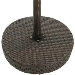 Hommoo Set Bar Da Giardino 3 Pz Con Cuscini In Polyrattan Marrone -Giardino di Lusso 46885231 4