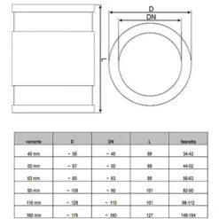 PVC Manicotto Flessibile High Quality 50 Mm - 02 Pezzi -Giardino di Lusso 48209223 3