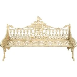 Panchina Da Esterno 180x100x65 Cm Panchina In Ghisa Panchina Da Giardino In Fusione Di Ghisa Panca Da Esterno Anticata -Giardino di Lusso 48524509 3