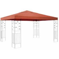 Tetto Di Ricambio Per Gazebo Rank 3x3m Rosso-arancio -Giardino di Lusso 49240376 5