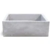 Lavello Da Esterno In Cemento Grigio Cm 45x35x16h Cm Modello Desy