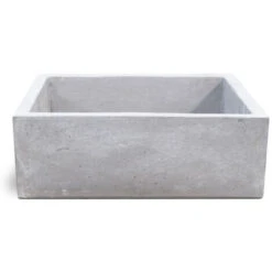 Lavello Da Esterno In Cemento Grigio Cm 45x35x16h Cm Modello Desy