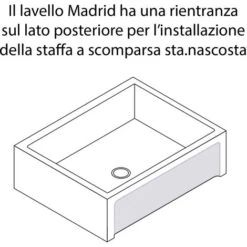 Lavello Da Esterno In Cemento Bianco Cm 45x35x16h Cm Modello Desy -Giardino di Lusso 49469908 2