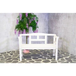 SenS-Line Friesen Panca Da Giardino - Legno - Bianco -Giardino di Lusso 50254420 5