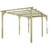 PERGOLA PERGOLATO GAZEBO IN LEGNO TETTOIA GIARDINO CON TELO COPERTURA 3x6 MT 547 -Giardino di Lusso 50391545 1