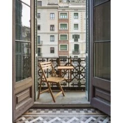 Kave Home - Tavolo Pieghevole Amarilis Da Balcone In Legno Massello Di Acacia 40 X 42 Cm FSC 100% -Giardino di Lusso 50678971 3