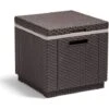 Allibert 201310 Ice Cube, Sgabello Frigorifero In Plastica, Colore: Marrone -Giardino di Lusso 51030897 1