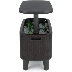 Keter Tavolo Da Cocktail Bevy Bar, Grigio Antracite -Giardino di Lusso 51030904 4