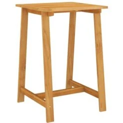 Tavolo Da Bar Da Giardino 70x70x104 Cm In Massello Di Acacia