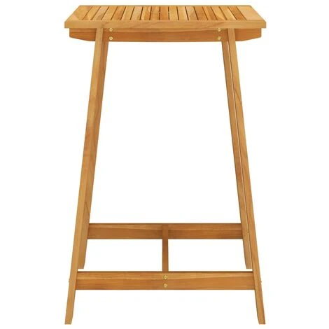 Tavolo Da Bar Da Giardino 70x70x104 Cm In Massello Di Acacia 5 Tavolo Da Bar Da Giardino 70x70x104 Cm In Massello Di Acacia - immagine 3