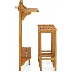 Set Da Bar Da Balcone 3 Pz In Massello Acacia -Giardino di Lusso 51108920 3