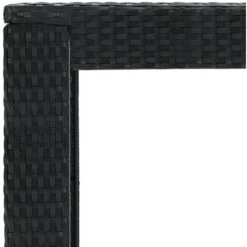 Tavolo Da Bar Da Giardino Nero 100x60,5x110,5 Cm Polyrattan -Giardino di Lusso 51127902 5
