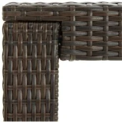 Tavolo Bar Da Giardino Marrone 140,5x60,5x110,5 Cm Polyrattan -Giardino di Lusso 51128188 5