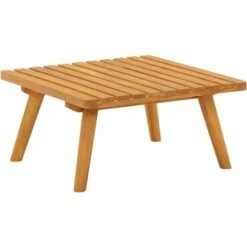 Sgabello Da Giardino Con Cuscino 60x60x29 Cm In Massello Acacia -Giardino di Lusso 51128338 4