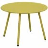 TAVOLO BASSO RIO GIALLO MOSTARDA Ø50CM TAVOLINO ARREDO GIARDINO -Giardino di Lusso 51263568 1