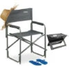 Relaxdays Sedia Da Regista Pieghevole Logo Da Campeggio Giardino Festival Pesca Max 120 Kg HxLxP: 85,5x56x45cm Grigio -Giardino di Lusso 51969884 1