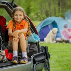 Relaxdays Sedia Da Regista Pieghevole Logo Da Campeggio Giardino Festival Pesca Max 120 Kg HxLxP: 85,5x56x45cm Grigio -Giardino di Lusso 51969884 3